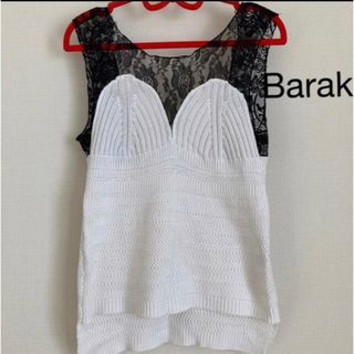 バラク(Barak)のブランドバラクBarakレディースブラウス トップス夏服半袖シャツ　キャミソール(キャミソール)