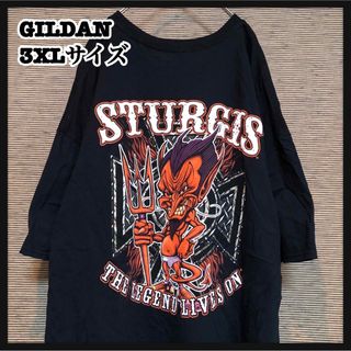 ギルタン(GILDAN)の【ギルダン】半袖Tシャツ　スタージス　悪魔　槍　怪物　モンスター　キャラクタ37(Tシャツ/カットソー(半袖/袖なし))