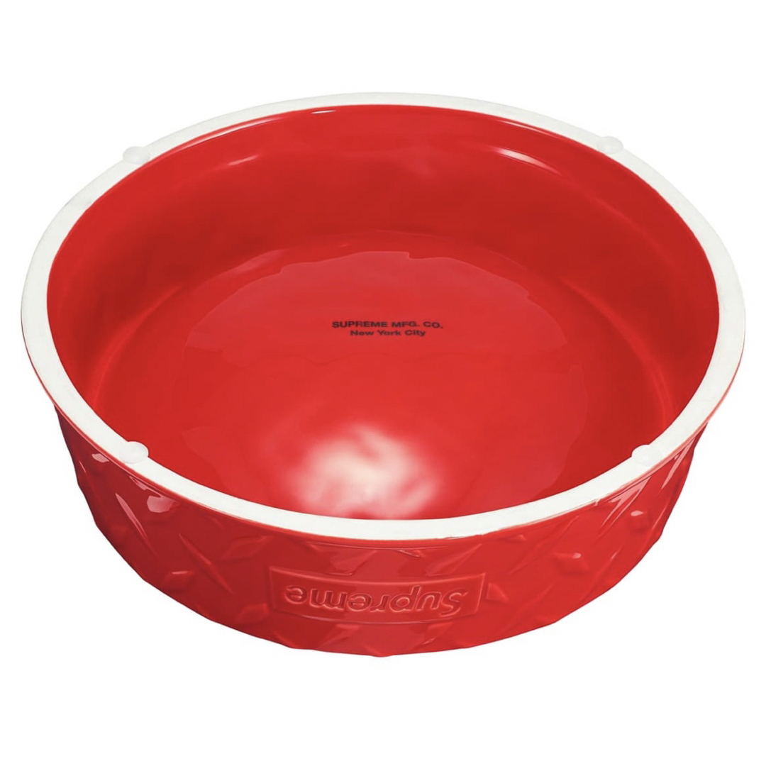 【新品・未使用】 Supreme Diamond Plate Dog Bowl