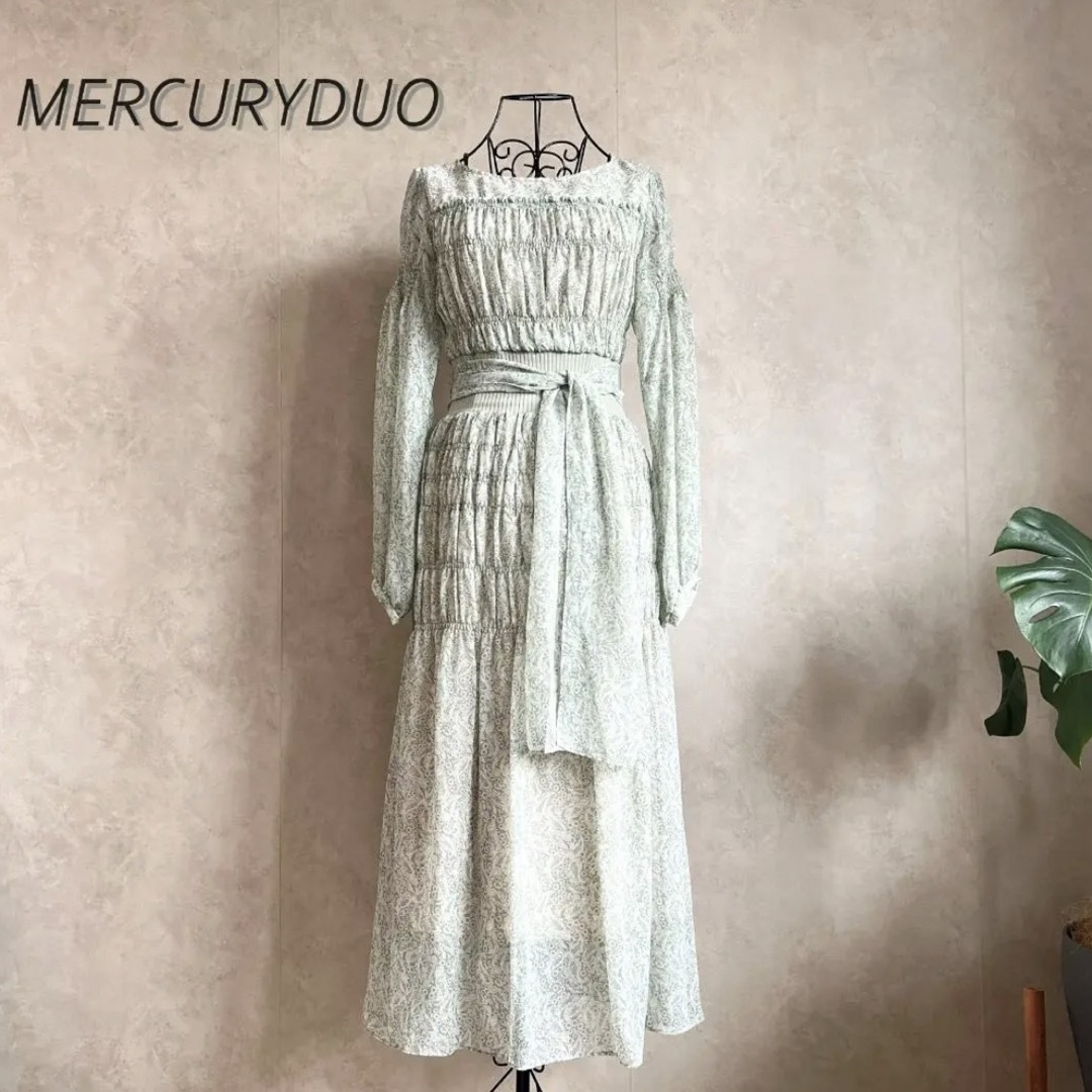 MERCURYDUO(マーキュリーデュオ)の【美品】マーキュリーデュオ　ロングワンピース レディースのワンピース(ロングワンピース/マキシワンピース)の商品写真