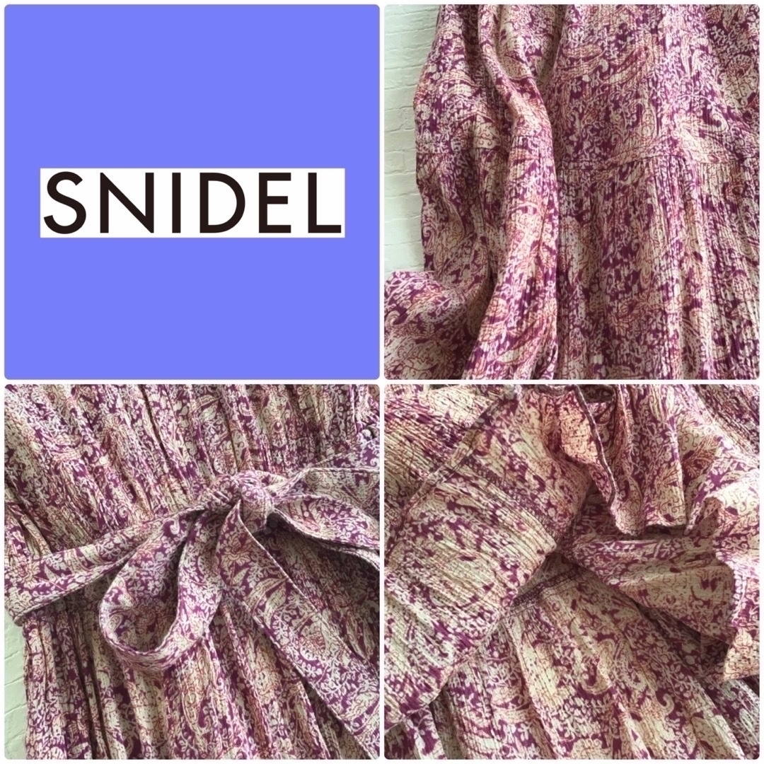 SNIDEL(スナイデル)の❤️専用@【0】スナイデル カシュクール ペイズリーボタニカル ロングワンピース レディースのワンピース(ロングワンピース/マキシワンピース)の商品写真