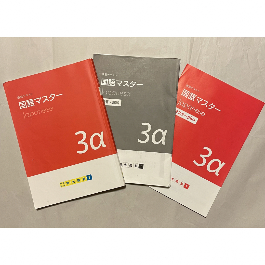 明光義塾  講習テキスト　国語マスター 3‪α‬ エンタメ/ホビーの本(語学/参考書)の商品写真