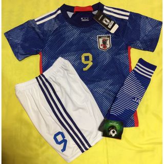 ★最新作W杯 140 日本代表 三苫薫 子供サッカーユニフォーム ソックスセット(ウェア)