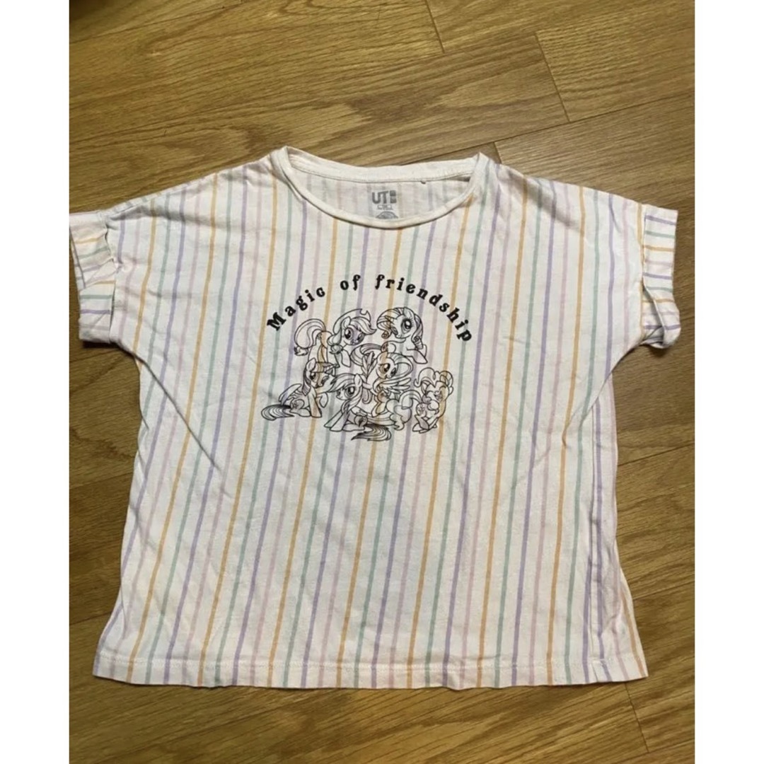 UNIQLO(ユニクロ)のマイリトルポニー 半袖　Tシャツ 130 女の子　UNIQLO ユニクロ キッズ/ベビー/マタニティのキッズ服女の子用(90cm~)(Tシャツ/カットソー)の商品写真