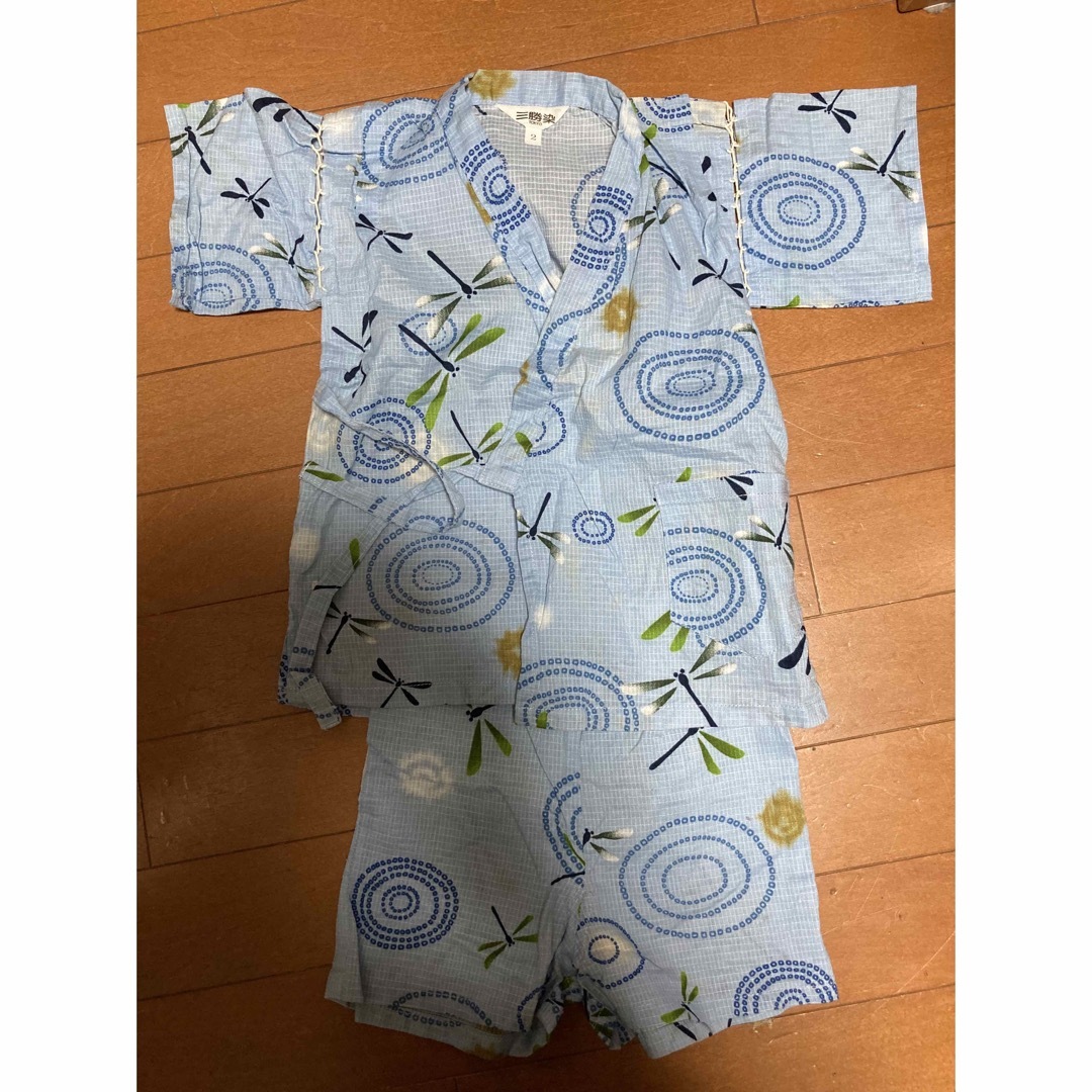 甚平　トンボ　90 キッズ/ベビー/マタニティのキッズ服男の子用(90cm~)(甚平/浴衣)の商品写真