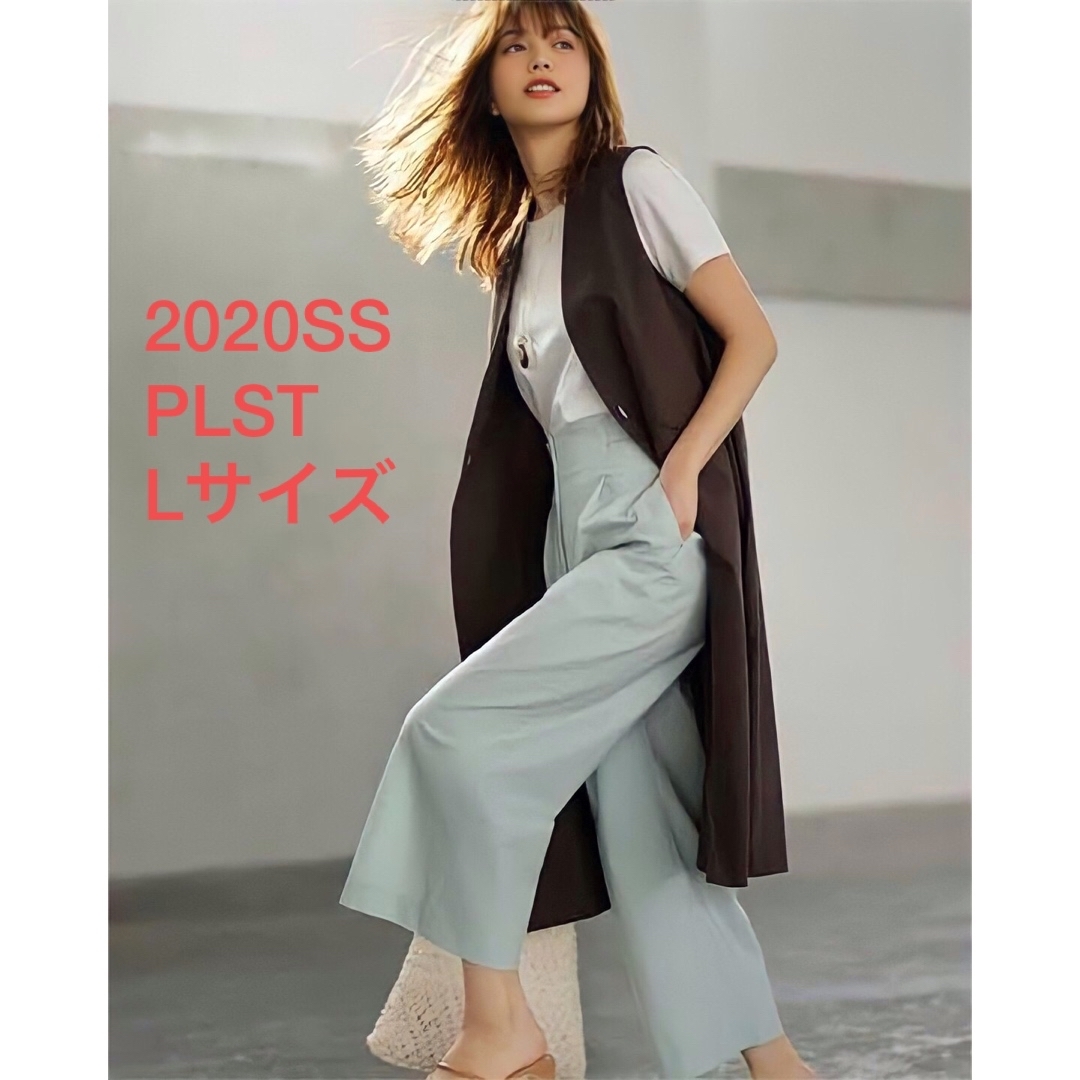 未使用＊雑誌掲載 PLST ＊ブランド定番*リネンブレンドワイドパンツ