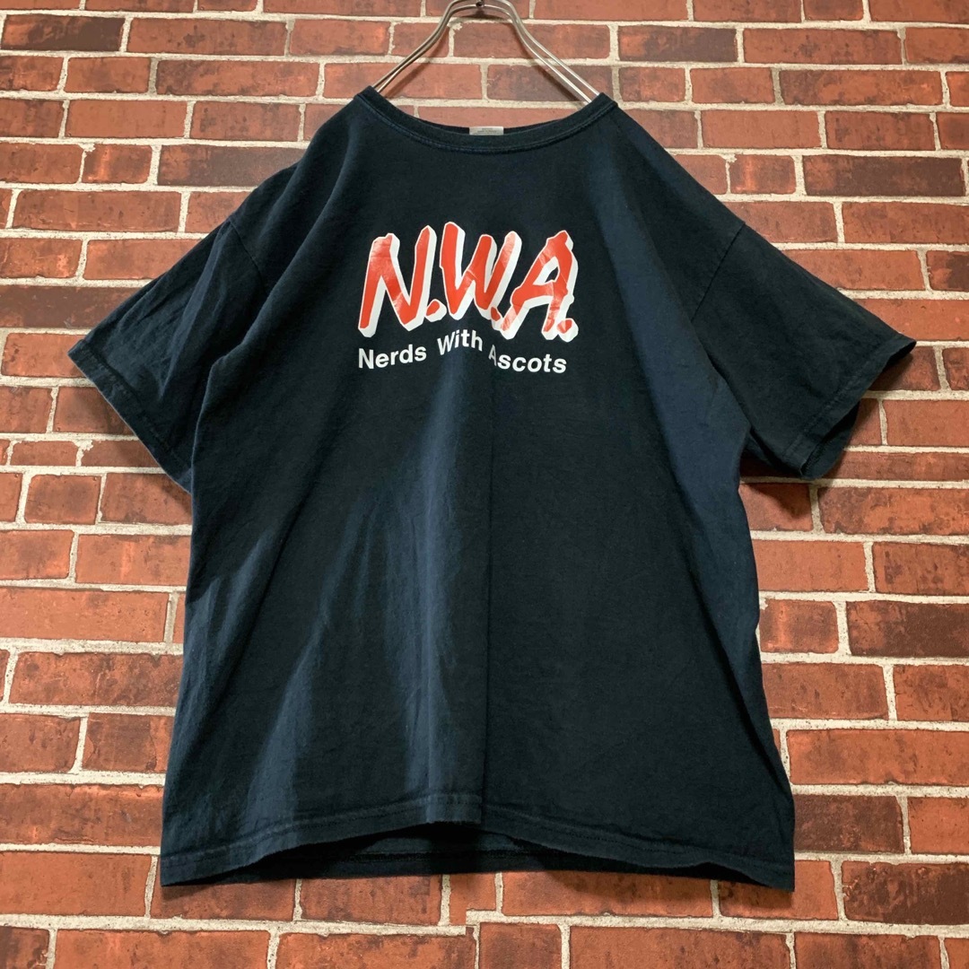 MUSIC TEE(ミュージックティー)の【激レア】N.W.A 両面プリント　RAPTEES HIPHOP ラップTシャツ メンズのトップス(Tシャツ/カットソー(半袖/袖なし))の商品写真