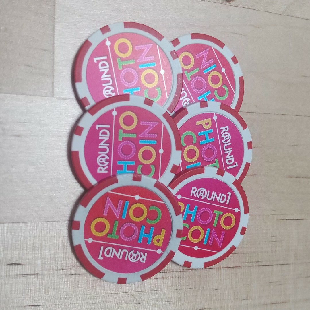 ラウンドワン プリクラ リズム コイン 6枚 エンタメ/ホビーのエンタメ その他(その他)の商品写真