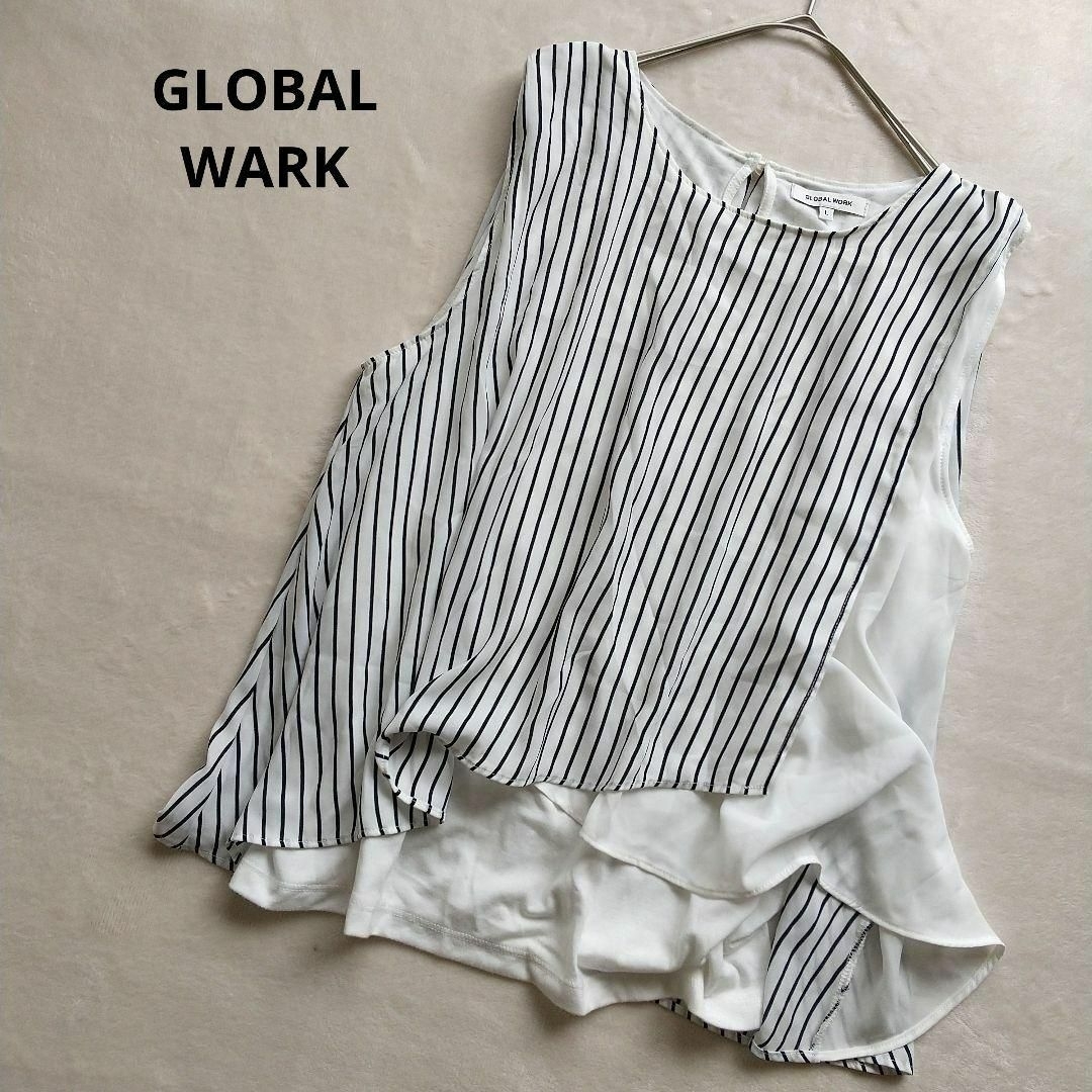 GLOBAL WORK(グローバルワーク)の【専用】グローバルワーク ノースリーブ アンナアリス Tシャツ 2点セット レディースのトップス(シャツ/ブラウス(半袖/袖なし))の商品写真