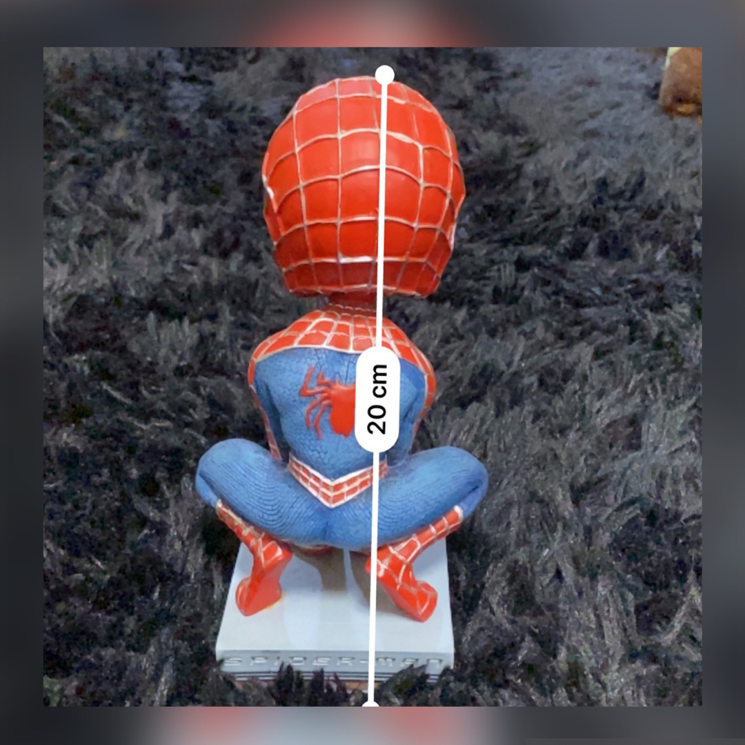 USJ(ユニバーサルスタジオジャパン)のスパイダーマン　首振り人形 エンタメ/ホビーのおもちゃ/ぬいぐるみ(キャラクターグッズ)の商品写真
