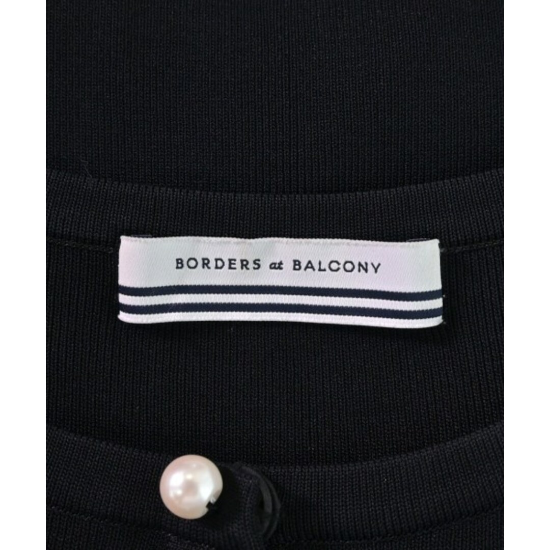 BORDERS at BALCONY(ボーダーズアットバルコニー)のBORDERS at BALCONY カーディガン 38(M位) 黒 【古着】【中古】 レディースのトップス(カーディガン)の商品写真