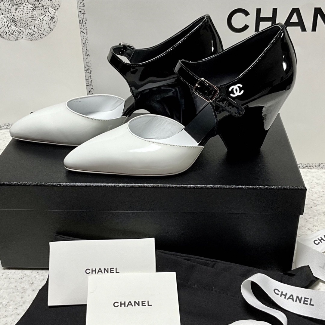 CHANEL バイカラーパンプスハイヒール/パンプス