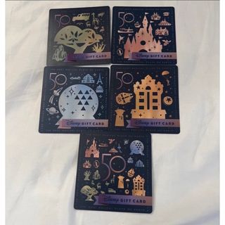 激レア　ディズニーワールド　５０周年　ギフトカードセット(キャラクターグッズ)