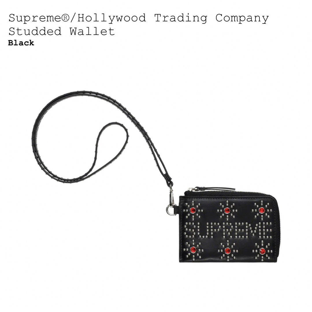 Supreme  HTC  Studded Wallet ブラック