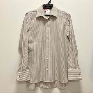 Max Mara - MaxMaraシルクコットンストライプシャツ ブラウス カフス ...