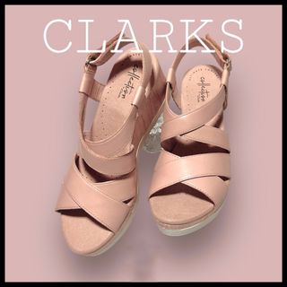 クラークス(Clarks)のクラークス Cammy Blossom レディース24.0（ピンクベージュ）(サンダル)