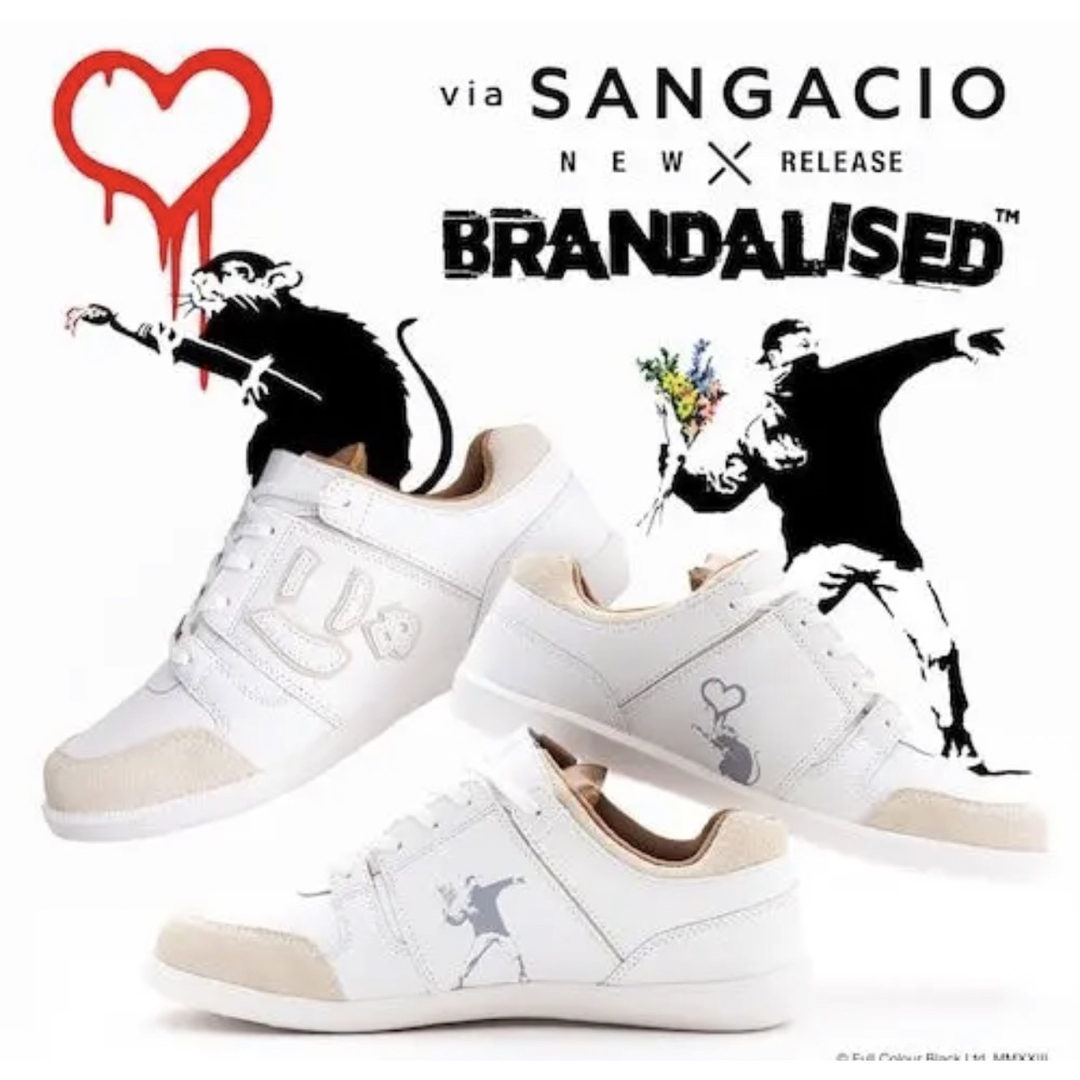 via SANGACIO×BRANDALISED にゅスニーカー