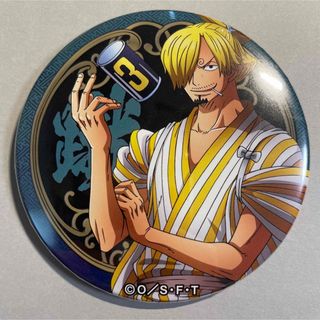 ワンピース(ONE PIECE)の【ワンピース】輩缶バッジ　ワノ国  サンジ　麦わらストア限定(キャラクターグッズ)