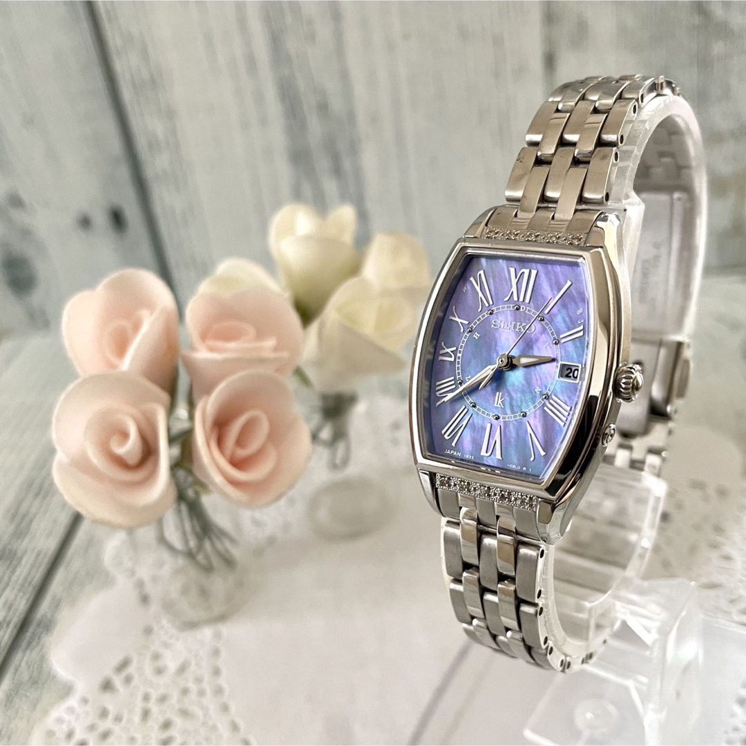 美品】SEIKO ルキア 1B32-0AR0 トノー 電波ソーラー ダイヤ - 腕時計