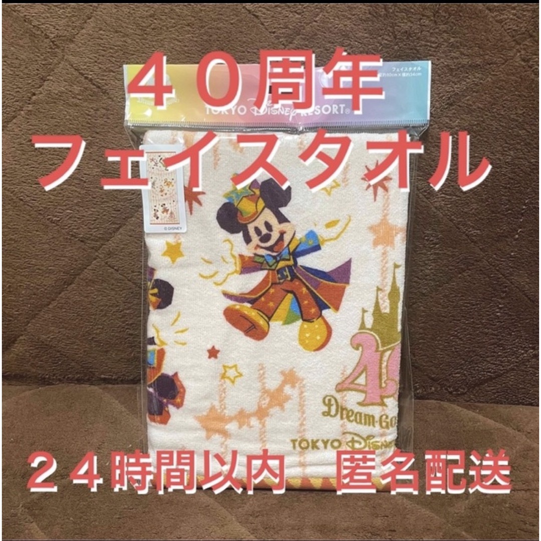 ディズニー　プーさん　フェイスタオル　　40周年クリアファイルドナルドダック