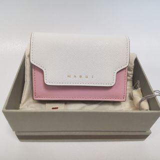 マルニ(Marni)のMARNI 財布 三つ折り ミニ財布 サフィアーノレザー(財布)