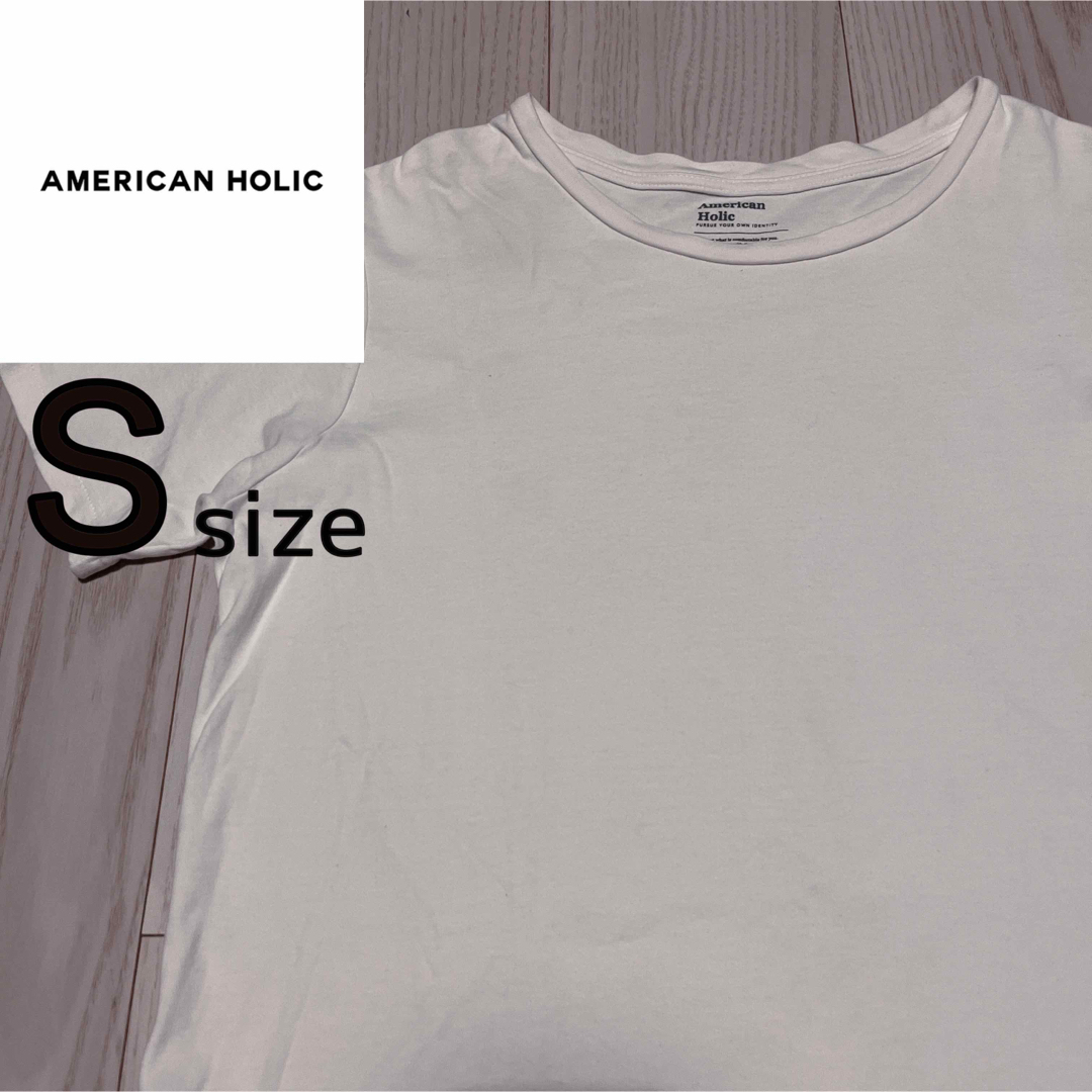 AMERICAN HOLIC(アメリカンホリック)のAMERICANHOLIC × 白Tシャツ レディースのトップス(Tシャツ(半袖/袖なし))の商品写真