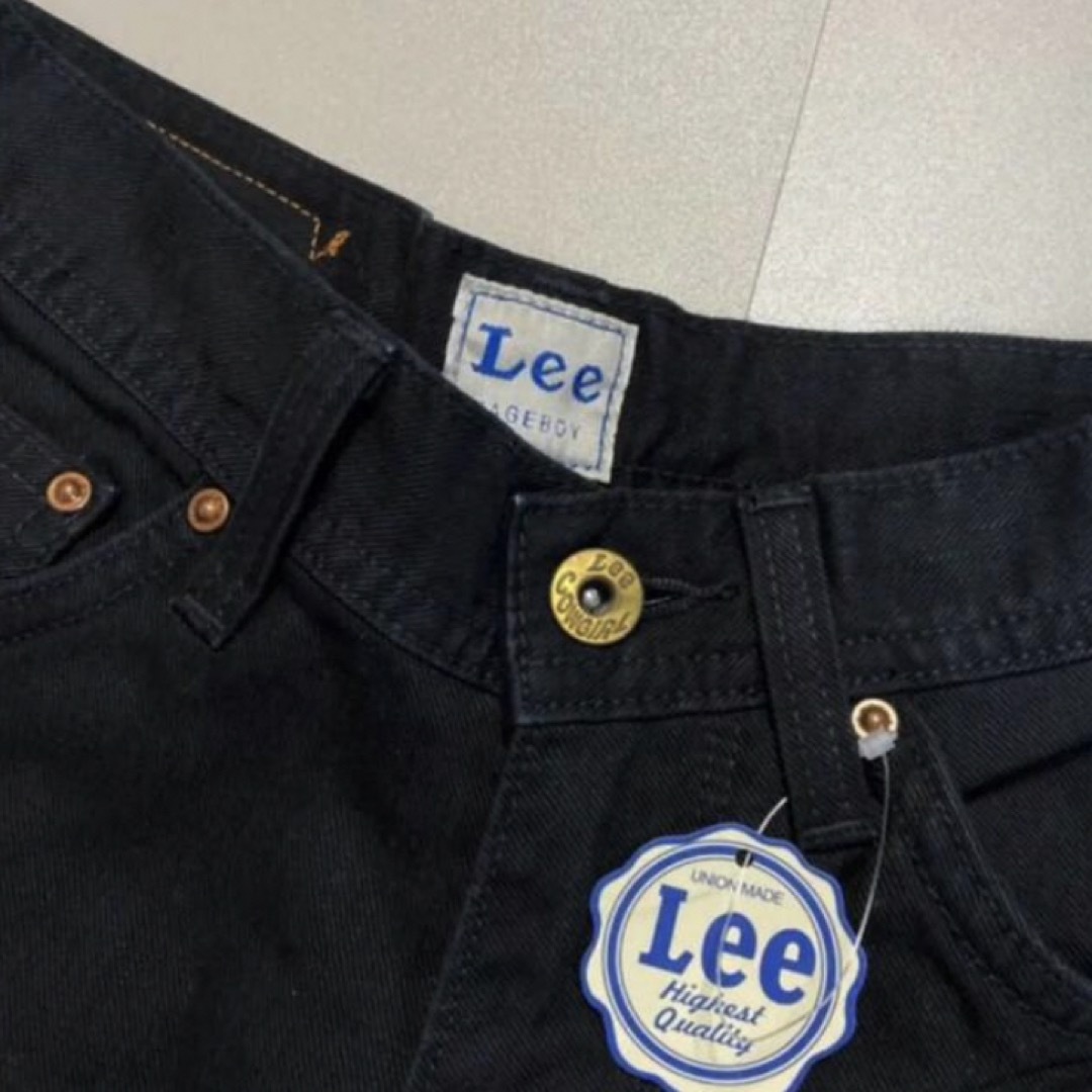 Lee(リー)の新品 Lee ハイウエスト ワイドパンツ カウガールパンツ ページボーイ 黒 レディースのパンツ(デニム/ジーンズ)の商品写真