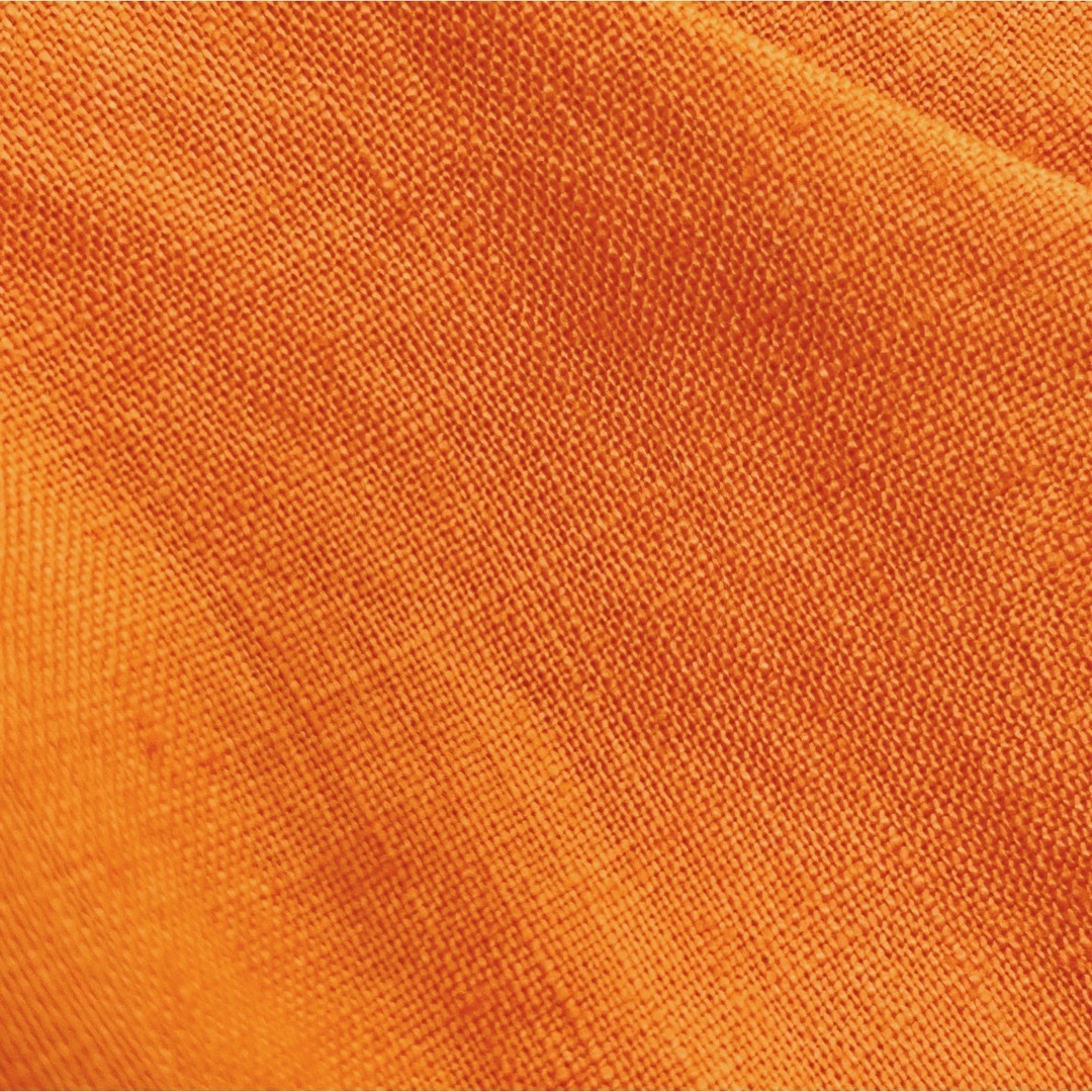 麻 100% ハーフパンツ レディース オレンジ   レディースのパンツ(ハーフパンツ)の商品写真