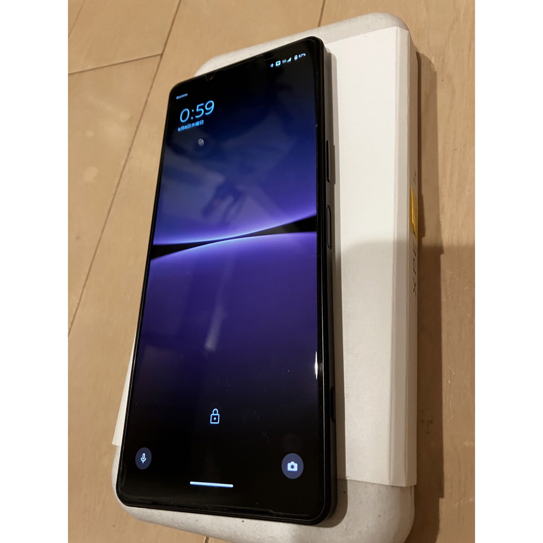 Xperia - XPERIA1 iv パープル SIMフリー 512G 16G 純正ケース等2個の