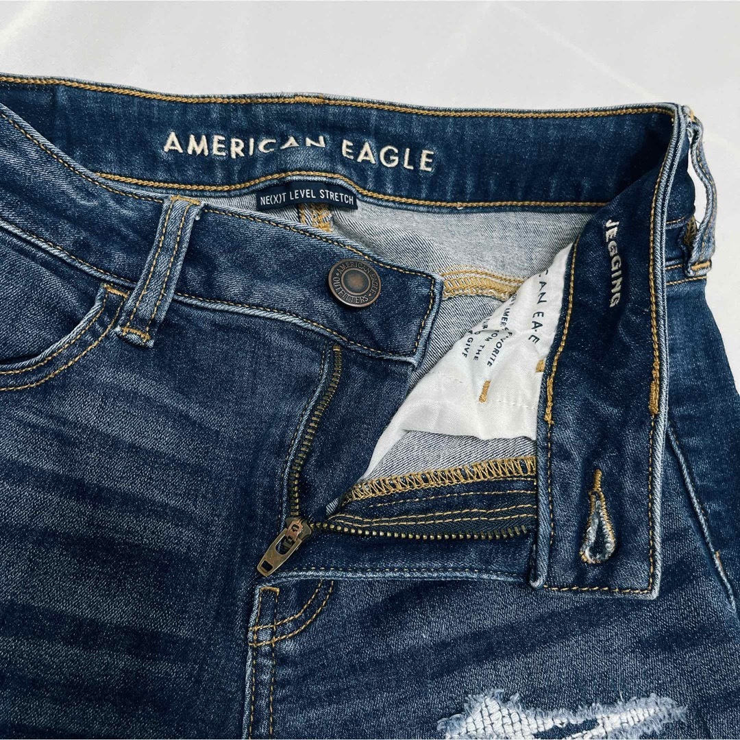 American Eagle(アメリカンイーグル)の アメリカンイーグル NE(X)T ジェンキング ダメージ ダメージ スキニー  レディースのパンツ(デニム/ジーンズ)の商品写真