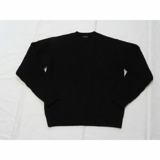 マッキントッシュ(MACKINTOSH)のマッキントッシュロンドン　高級ウールニットセーター　49,500円　黒　L　厚手(ニット/セーター)