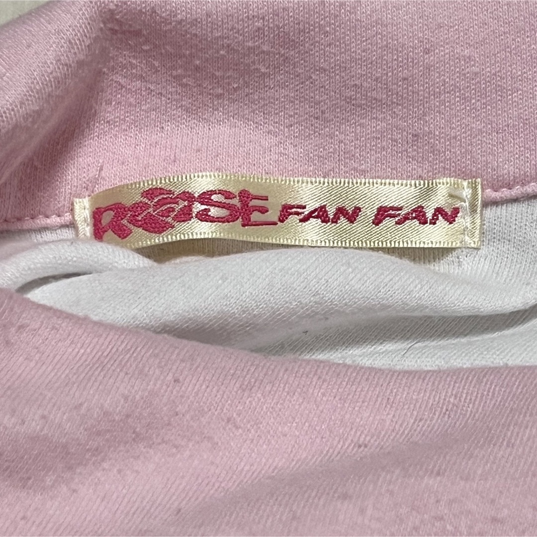 ROSE FANFAN(ローズファンファン)の◼︎ROSE FANFAN 襟付き半袖カットソー Mサイズ 中古 トップス 夏物 レディースのトップス(カットソー(半袖/袖なし))の商品写真