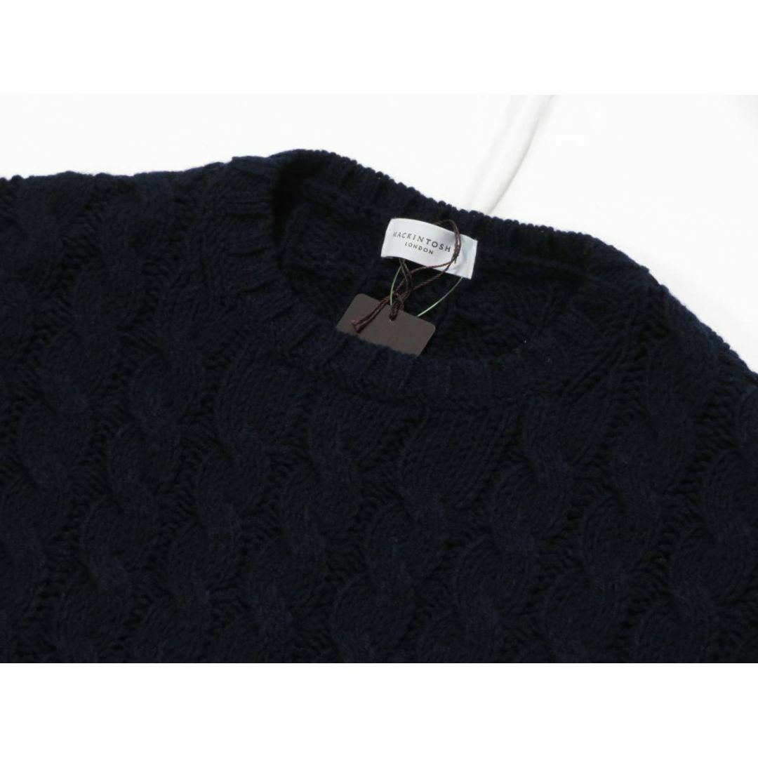 マッキントッシュロンドン　高級ウールニットセーター　49,500円　黒　L　厚手