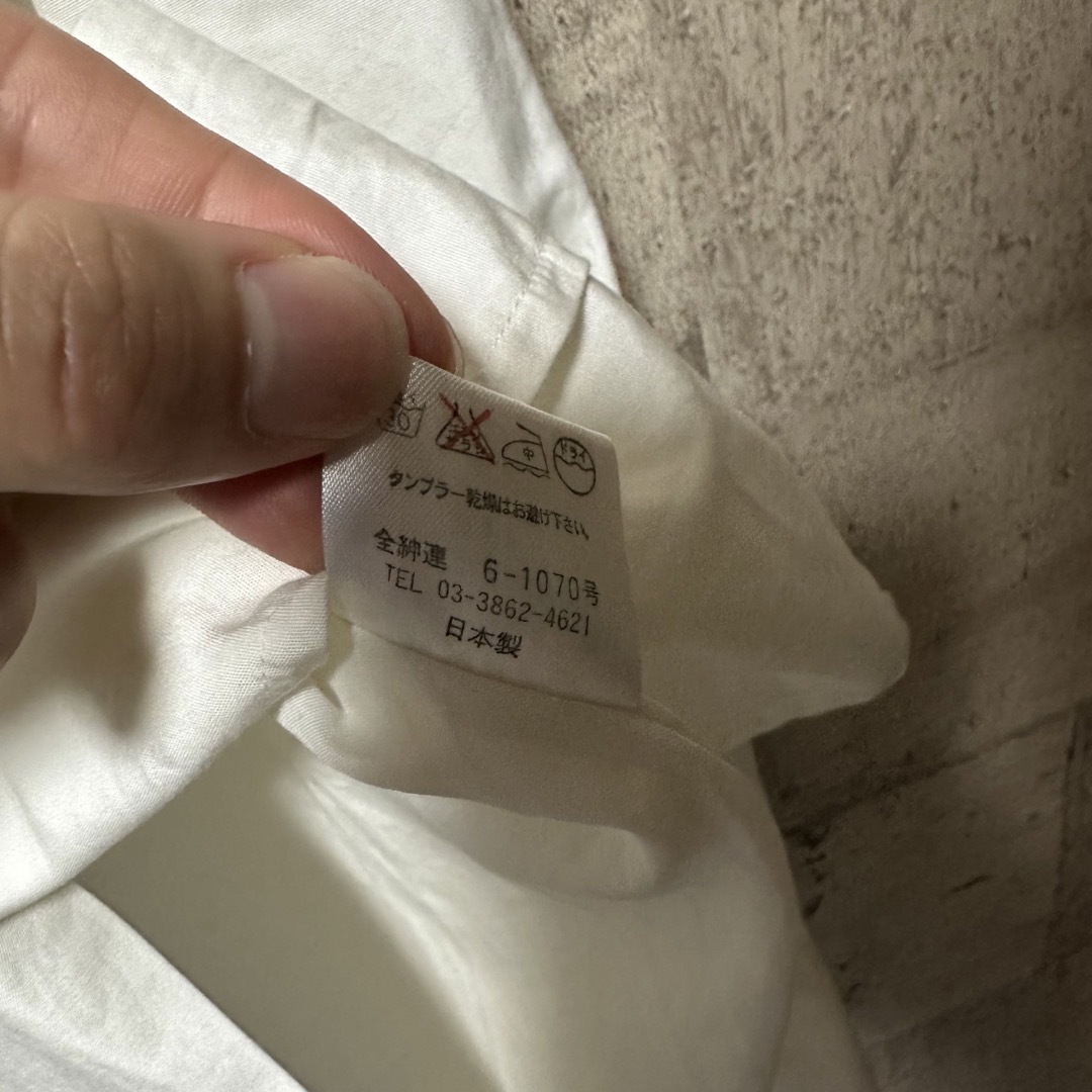 Paul Smith フリルシャツ　コットン　ドレスシャツ　アイボリー　日本製シャツ