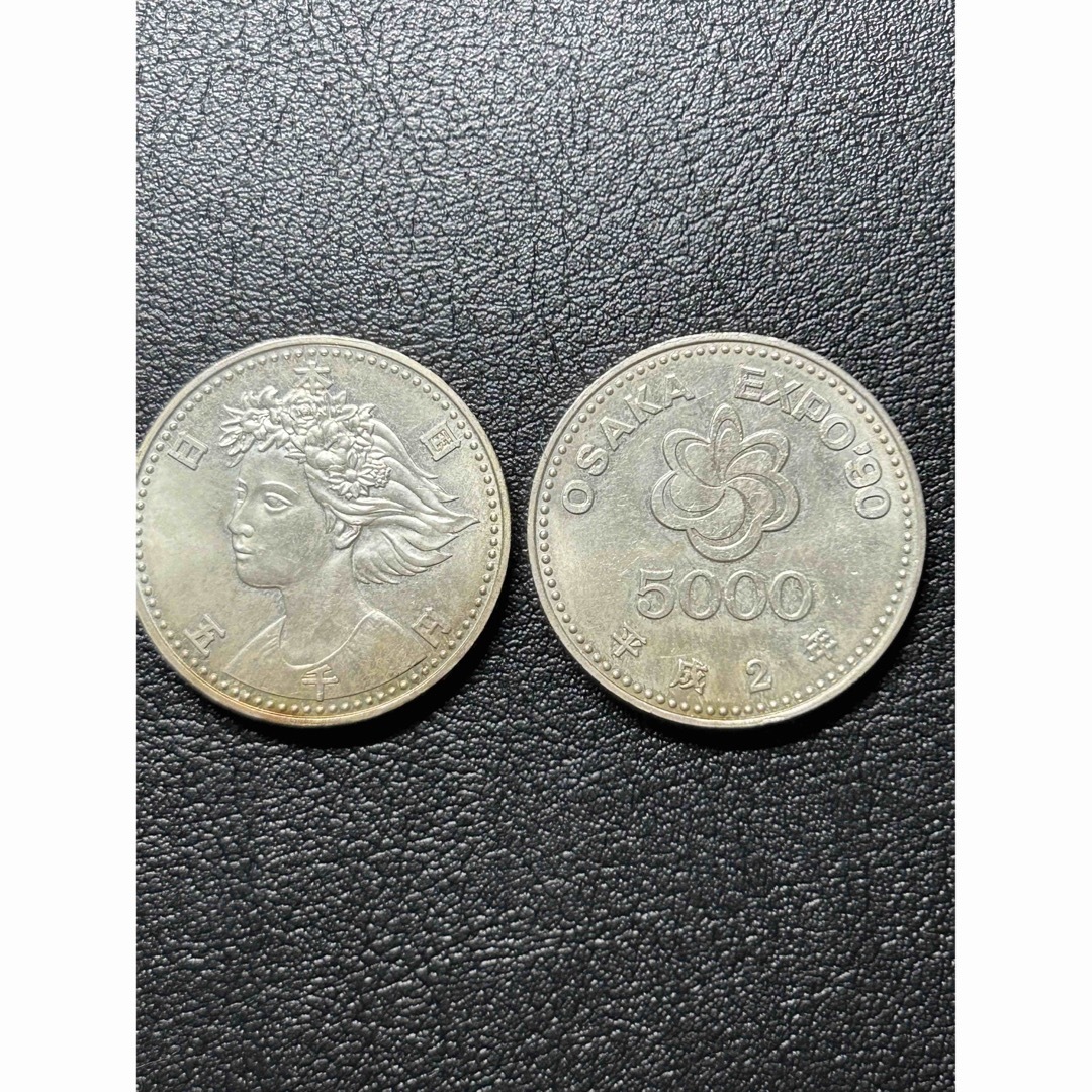 大阪エキスポ EXPO’90 大阪花博 5000円銀貨 2枚セット美術品/アンティーク