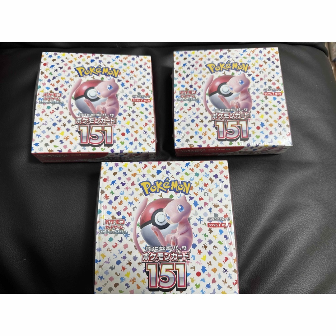 ポケモンカード　151  ポケカ　3BOX シュリンク付き