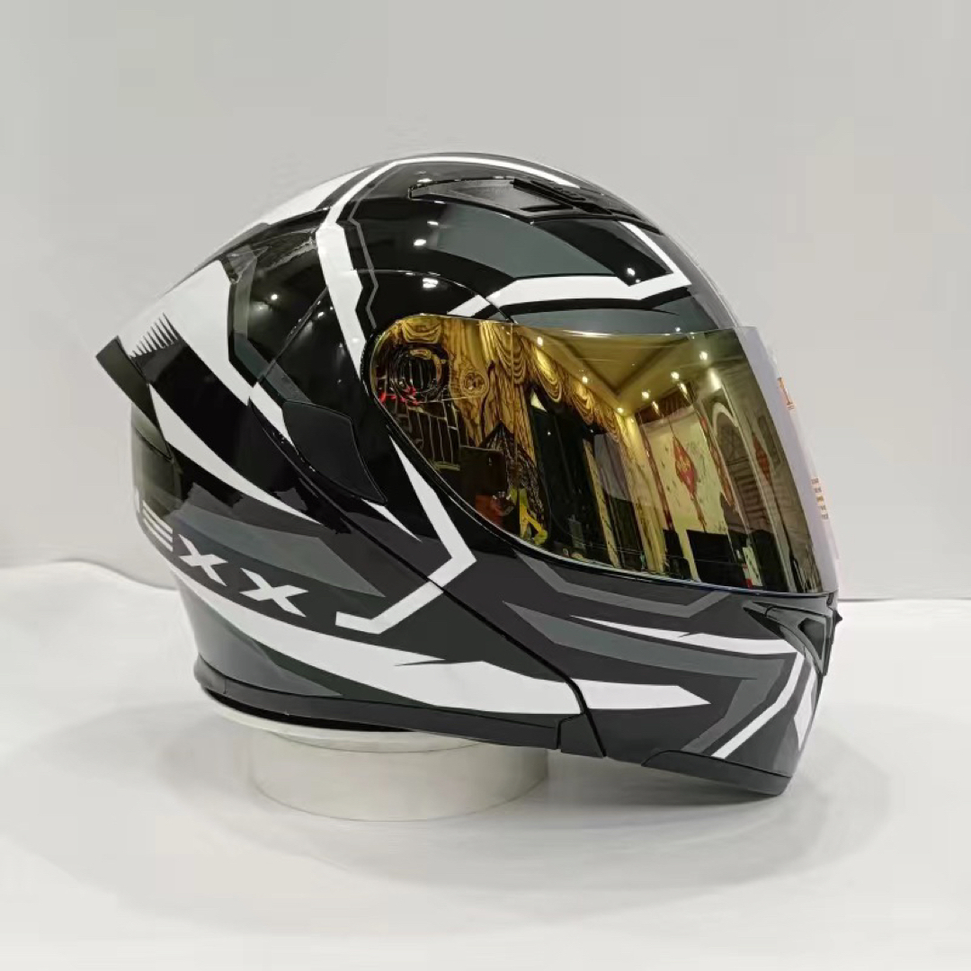 新入荷　バイク　オンロード　フルフェイスヘルメット　ホワイト　XLサイズ