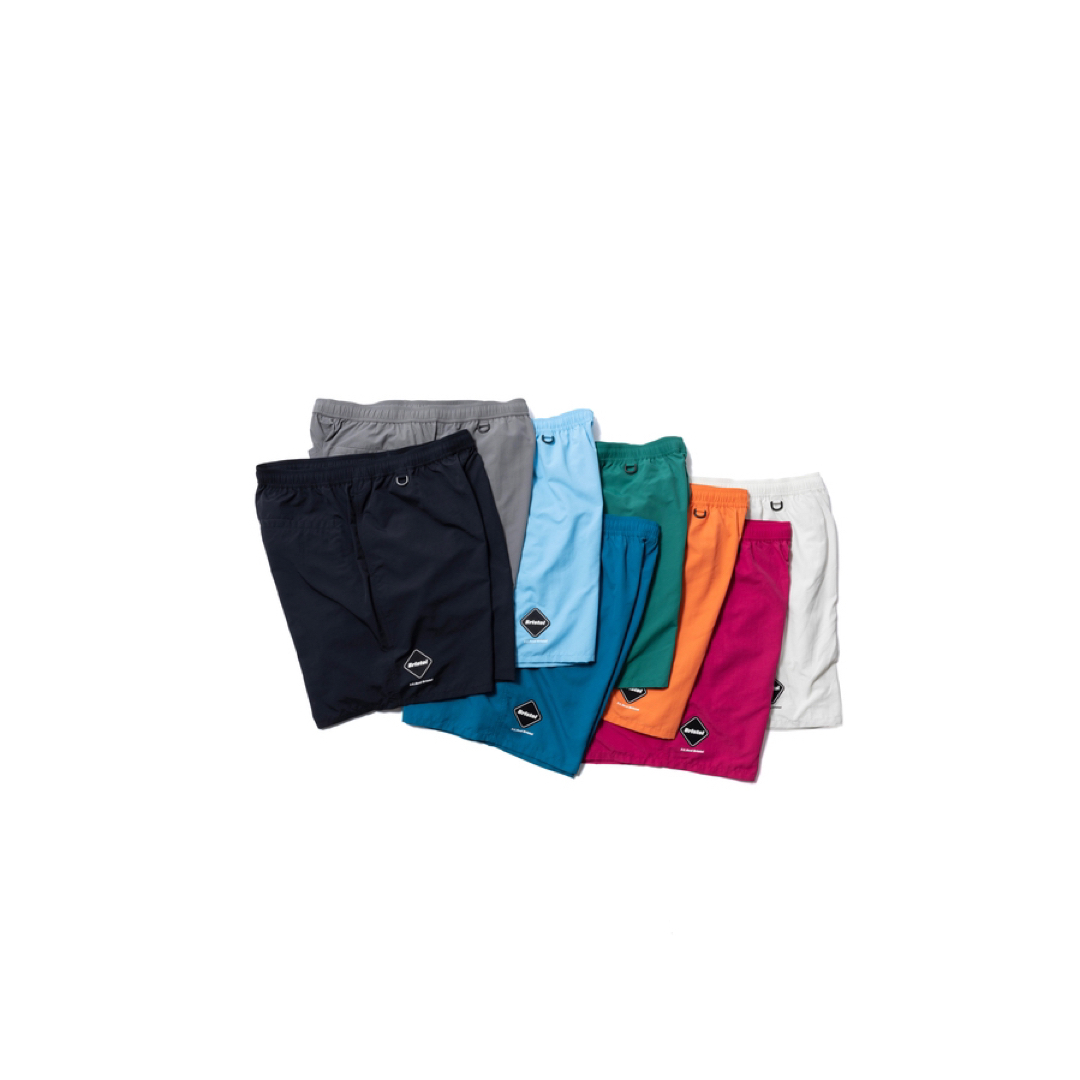 ポケットいっぱい 白M NYLON EASY SHORTS fcrb 23ss ショーツ パンツ