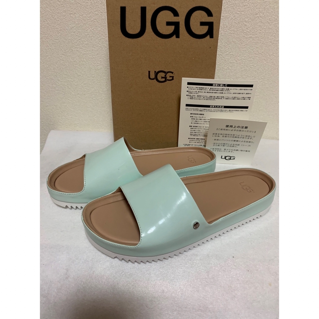 UGG 新品 アグ エナメルジェーンパテントサンダル,23cm