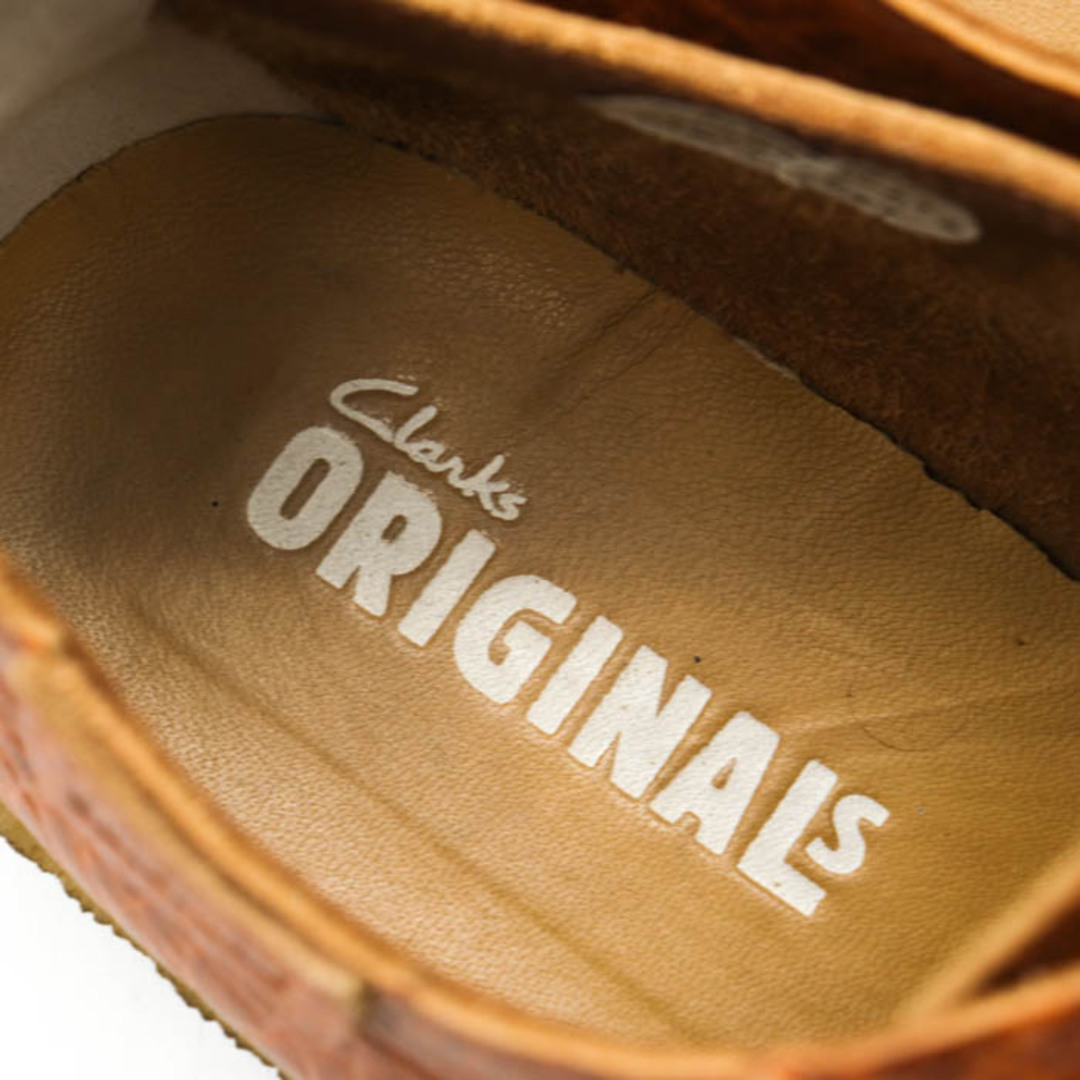 Clarks(クラークス)のクラークス スニーカー レザー ローカット ブランド シューズ 靴 カジュアル メンズ 8Gサイズ ブラウン Clarks メンズの靴/シューズ(スニーカー)の商品写真