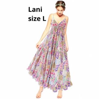 カイラニ(Kai Lani)の新品送料込み　ラニ　Lani A007 花柄　ワンピース　クリーム(ロングワンピース/マキシワンピース)