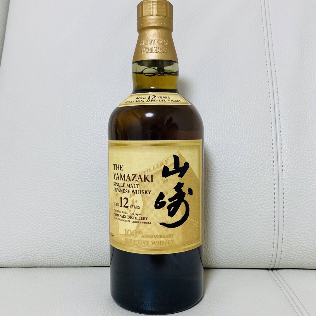 サントリー(サントリー)の山崎12年　100周年ボトル　シングルモルト 食品/飲料/酒の酒(ウイスキー)の商品写真