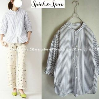 美品 スピックアンドスパン spickandspan シャツ ブラウス