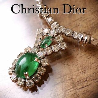 ディオール(Christian Dior) ネックレス（グリーン・カーキ/緑色系）の