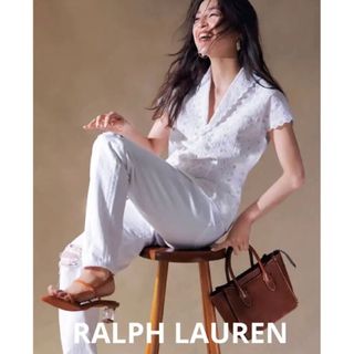 ポロラルフローレン(POLO RALPH LAUREN)の完売　RALPH LAUREN ラルフローレン　アイレット　コットン　ブラウス(シャツ/ブラウス(半袖/袖なし))