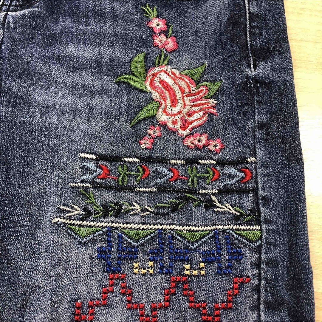 DESIGUAL - Desigual デシグアル ストレッチ 刺繍 デニムパンツ ...