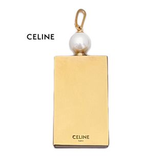 セリーヌ(celine)の新品セリーヌCELINEスクエアー＆パール　ペンダントトップ　ゴールド(チャーム)