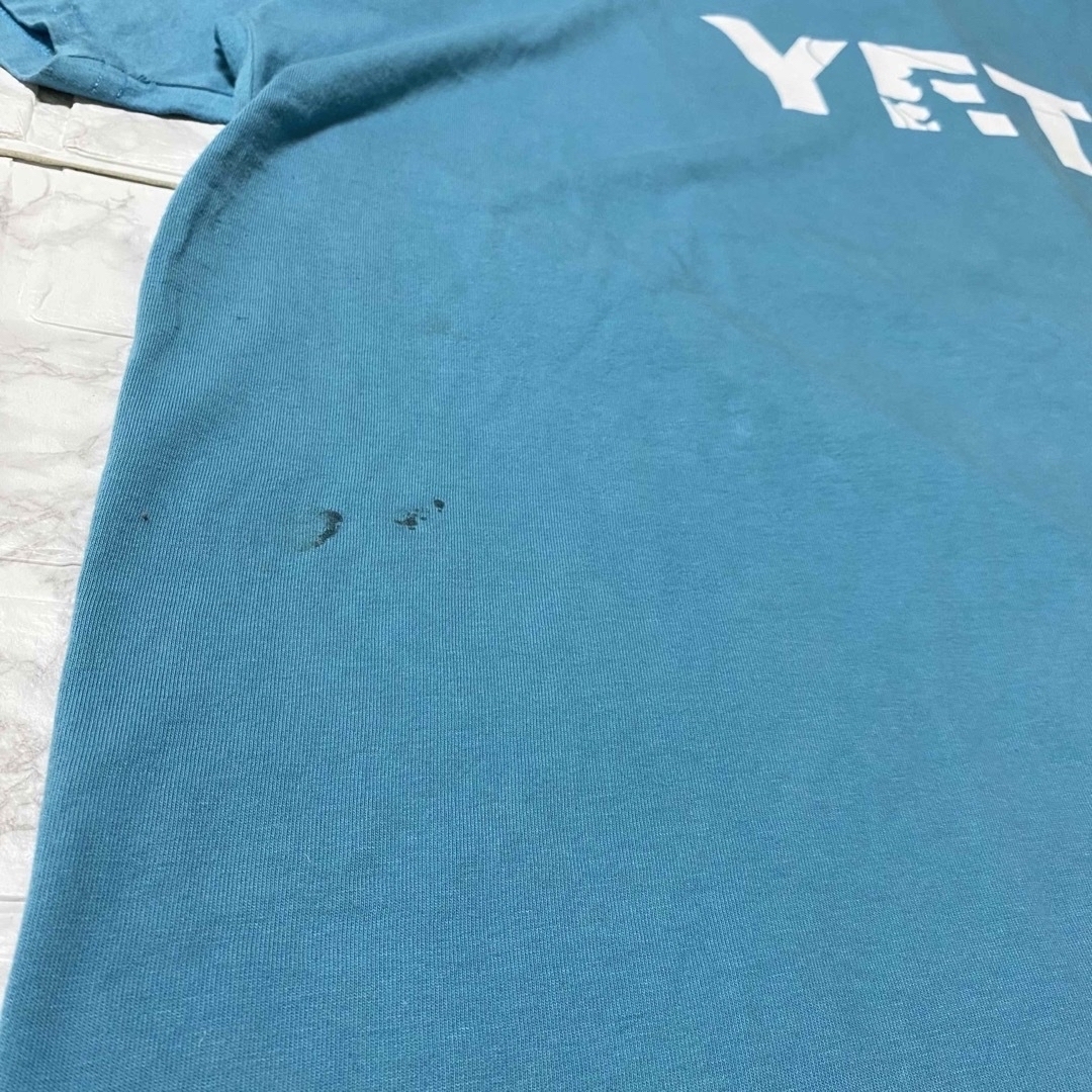 YETI(イエティ)の35. 3XL 水色 ブルー 古着 イエティ YETI Tシャツ 半袖 メンズ  メンズのトップス(Tシャツ/カットソー(半袖/袖なし))の商品写真