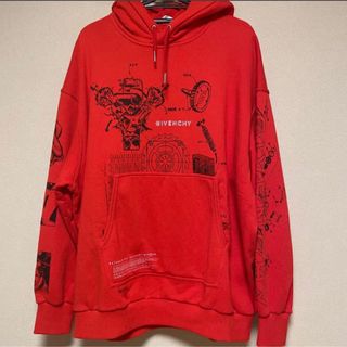 ジバンシィ(GIVENCHY)のGIVENCHY パーカー　RED(パーカー)