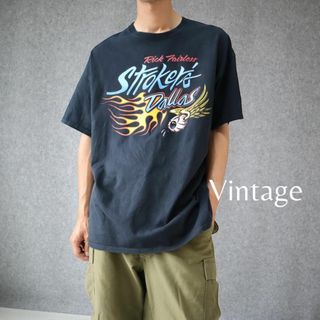 アートヴィンテージ(ART VINTAGE)の【Strokers Dallas】ストリート プリント ルーズ 黒Tシャツ XL(Tシャツ/カットソー(半袖/袖なし))